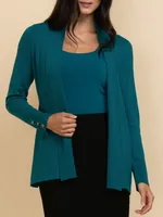 Side Tab Button Cardigan