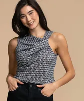 Sleeveless Asymmetrical Top