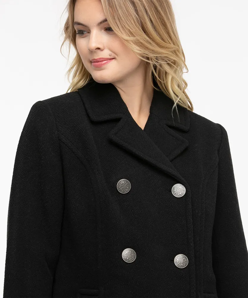 Wool Blend Peacoat