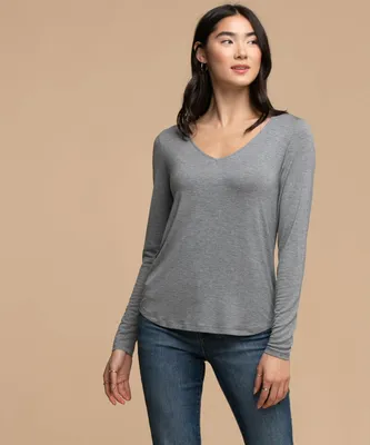 Long Sleeve V-Neck Tee
