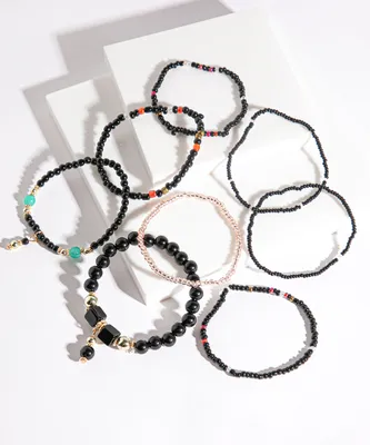 Black Stretch Bracelet Multi-Pack
