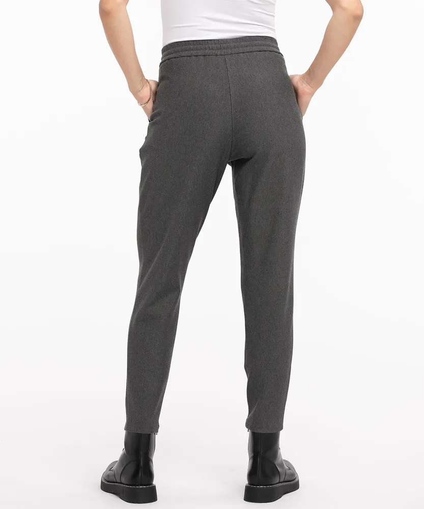 Luxe Ponte Tapered Drawstring Pant