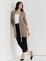 Long Sleeve Ribbed Cardigan