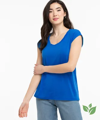 Eco-Friendly Twist Neck Tee