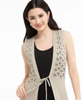 Open Stitch Sweater Vest