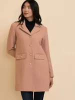 Camilla Wool Blend Straight Coat