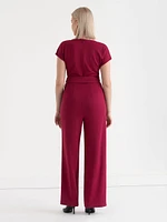 Venus Wide Leg Jumpsuit Iconic Crepe