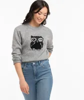 Owl Intarsia Sweater