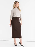 Evan Crepe Midi Skirt