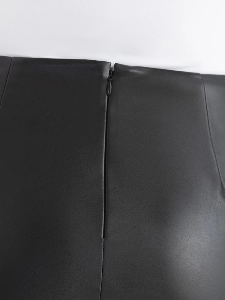 Pencil Skirt Faux Leather