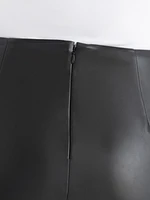 Pencil Skirt Faux Leather