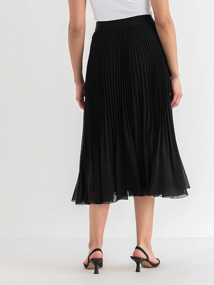 Release Pleat Midi Skirt