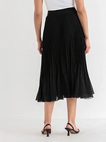 Release Pleat Midi Skirt