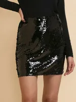 Sequin Mini Skirt