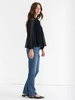 Flock Dot Blouse with Cami