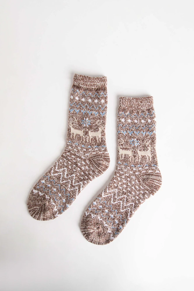 Cozy Fair Isle Socks