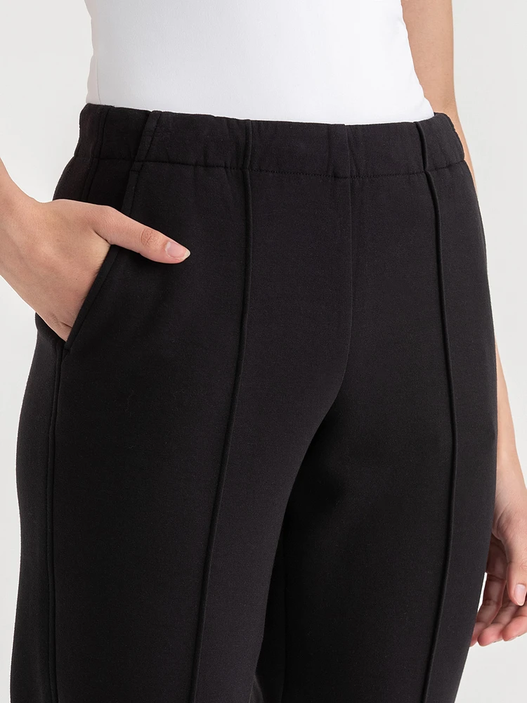 Double Knit Tapered Leg Pant