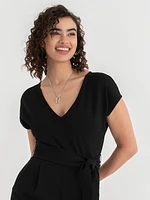 Venus Wide Leg Jumpsuit Iconic Crepe