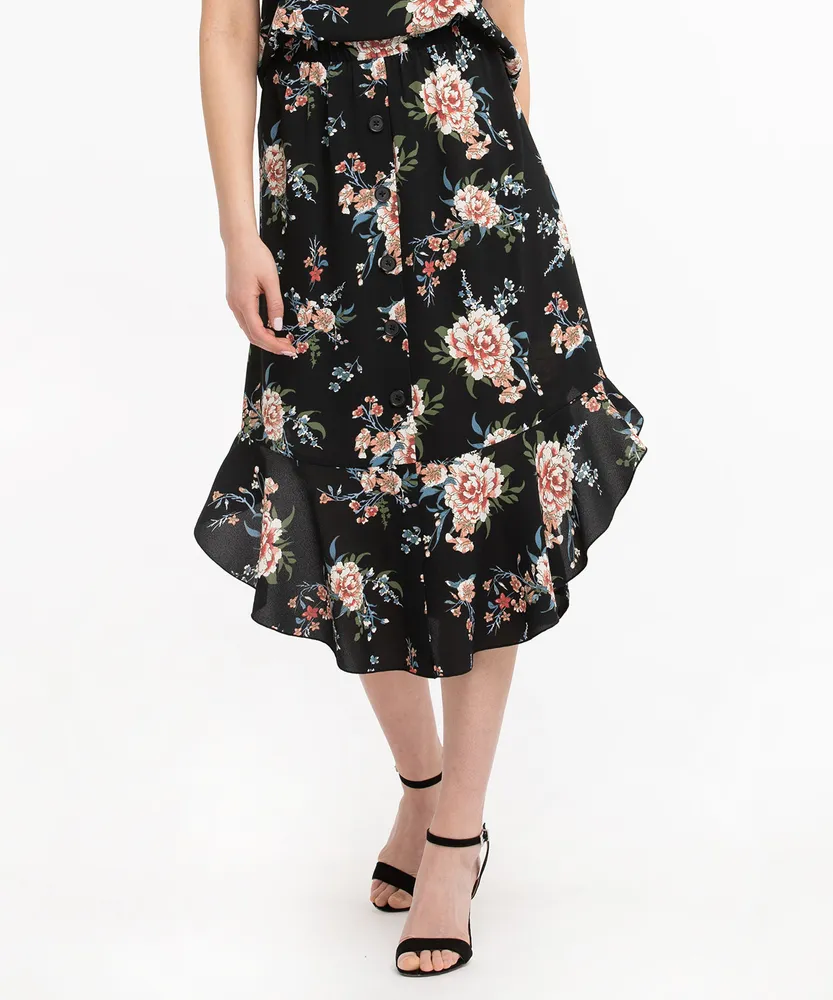 Eco-Friendly Curved Hem Skirt