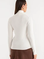 Rib Turtleneck Sweater