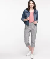 Microtwill Pull-On Crop Pant