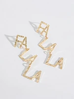 Falalala Gold Dangle Earrings