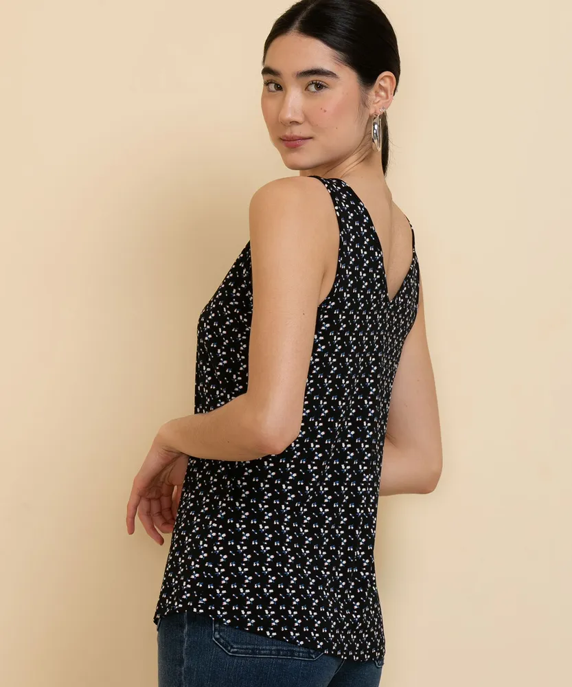 Sleeveless Zip Front Tank