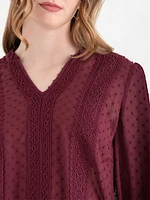 Sheer Swiss Dot Blouse