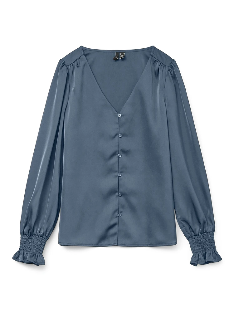 Maxine Smock Button Top