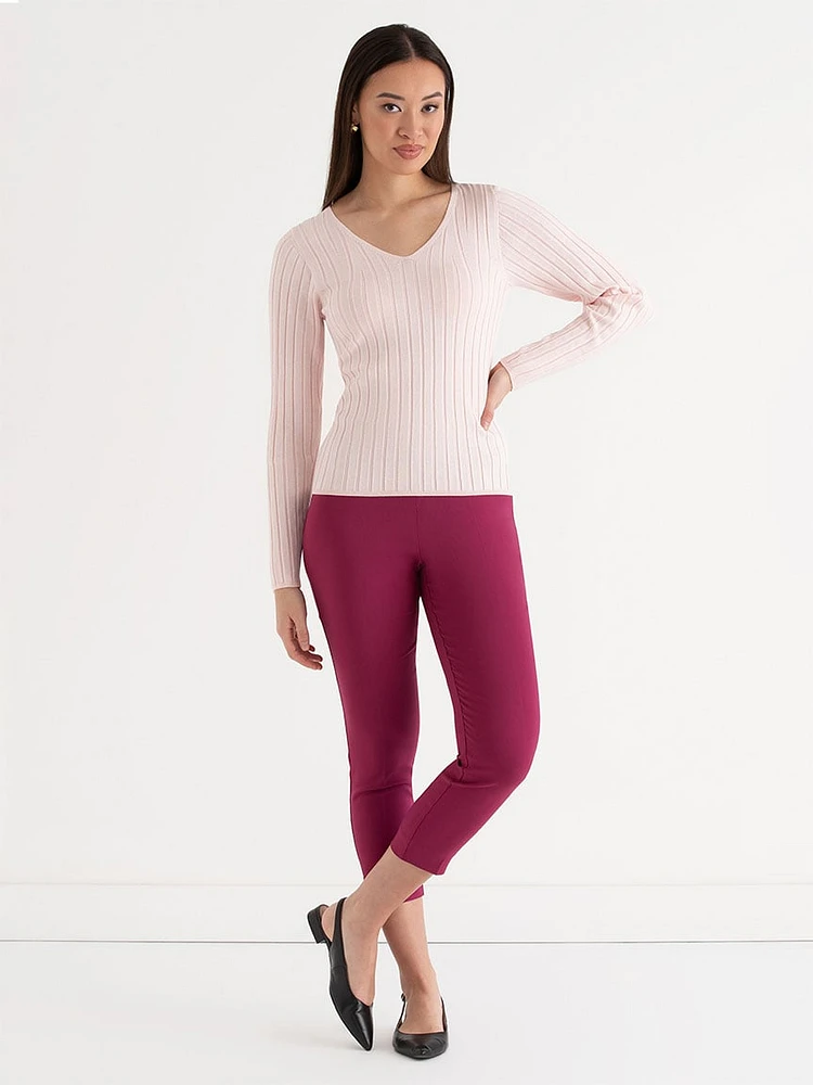 Audrey Skinny Crop Pant Microtwill