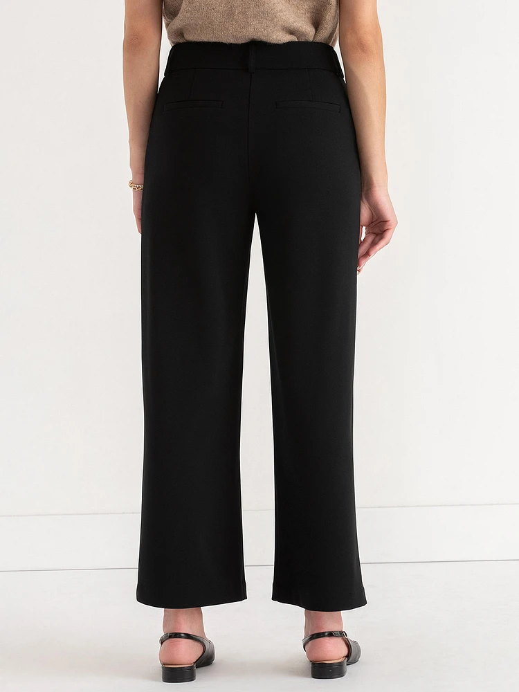 Weslee Cropped Wide Leg Pant Iconic Crepe