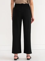 Weslee Cropped Wide Leg Pant Iconic Crepe