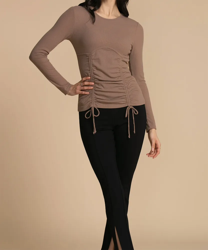 Luxology Scoop Top with Drawstring