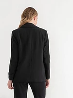 Shawl Collar Open Front Blazer