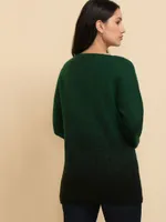 Ombre Boat Neck Sweater