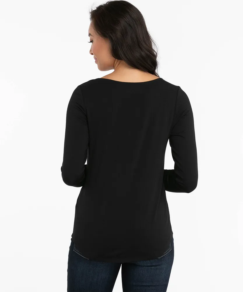 Long Sleeve V-Neck Tee