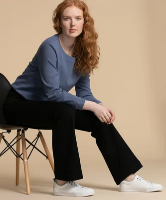 Waffle Knit Sweatshirt