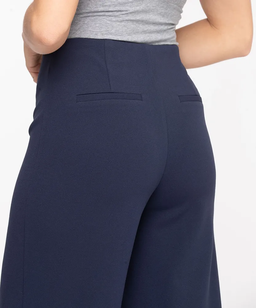 Scuba Crepe Wide Leg Crop