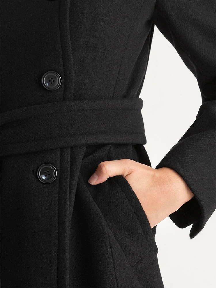 Wool Wrap Coat