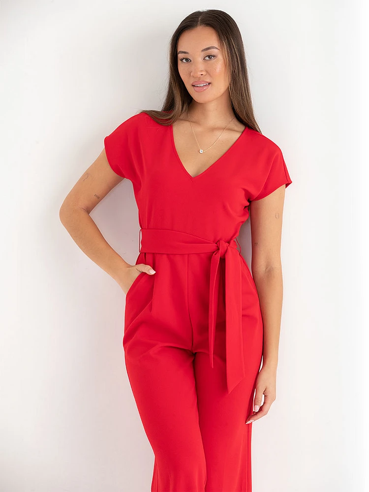 Venus Wide Leg Jumpsuit Iconic Crepe