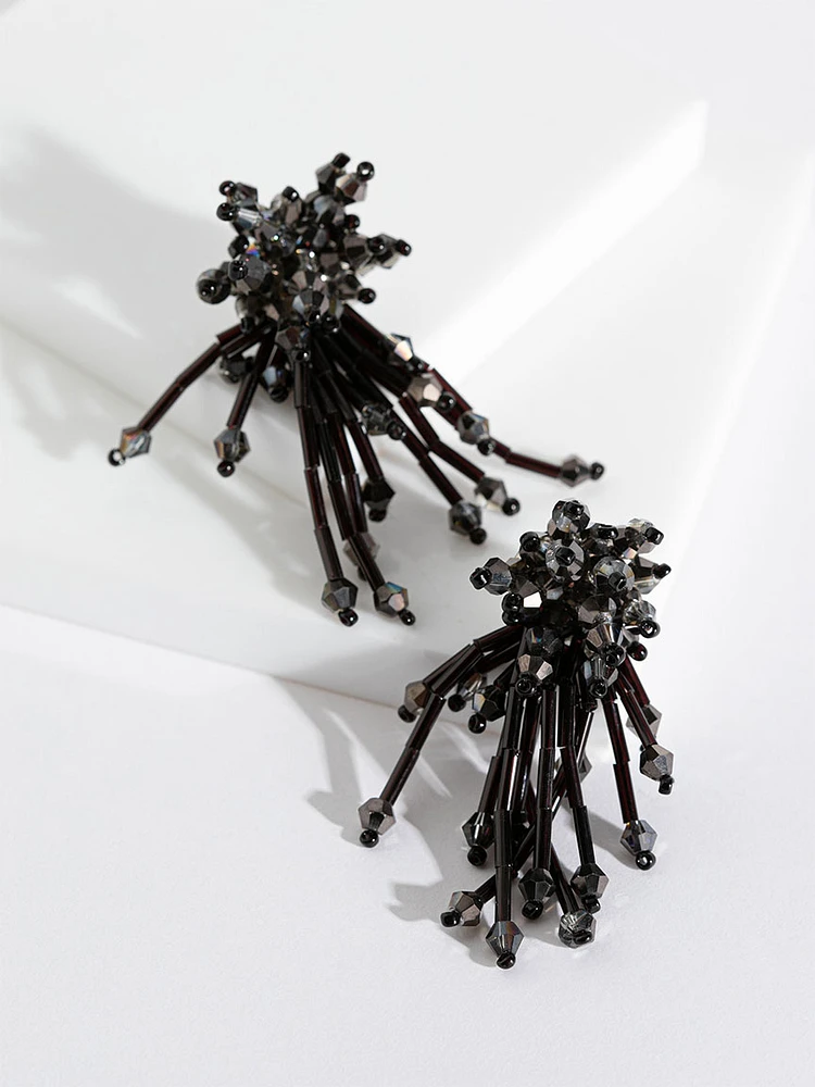 Beaded Burst Earrings