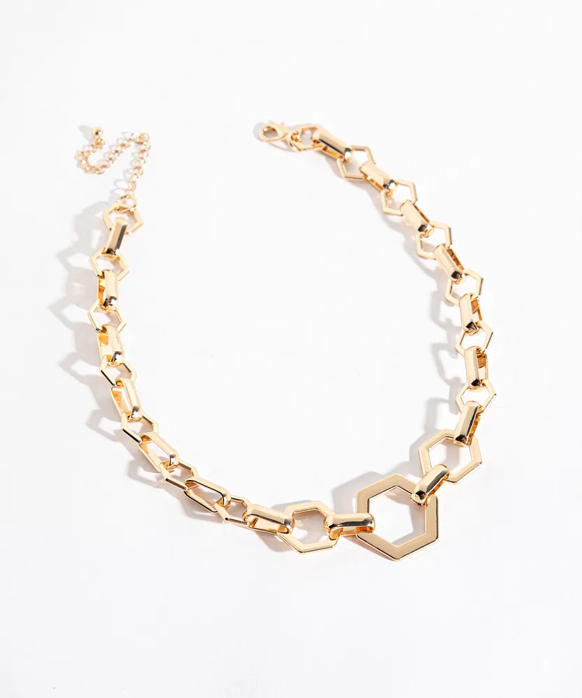Chain Link Statement Necklace