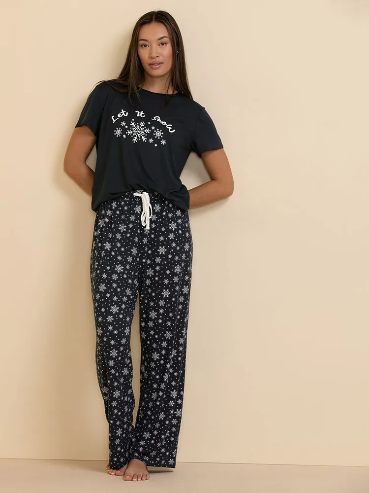 RICKI'S Short Sleeve Pajama Set -Top & Pants