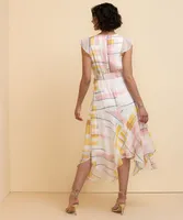 Flutter Sleeve SharkBite Dress