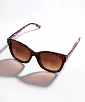 Purple Leopard Side Sunglasses