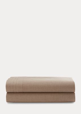 Drap plat Roth plissé Queen