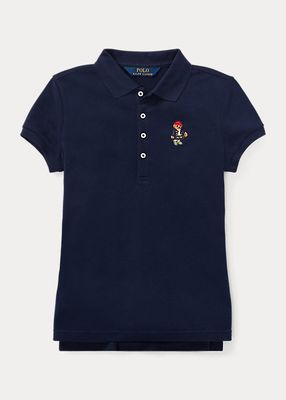Polo Bear en bottes piqué stretch