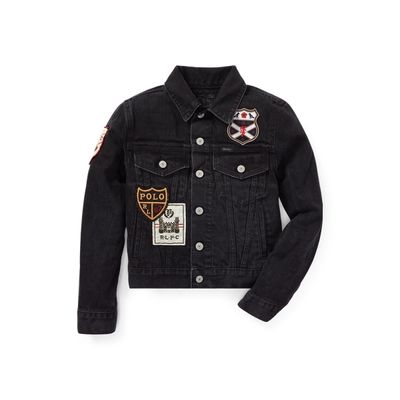 Veste denim patchwork
