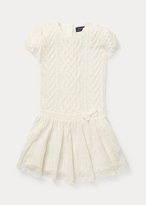 Robe cachemire tricot d'Aran