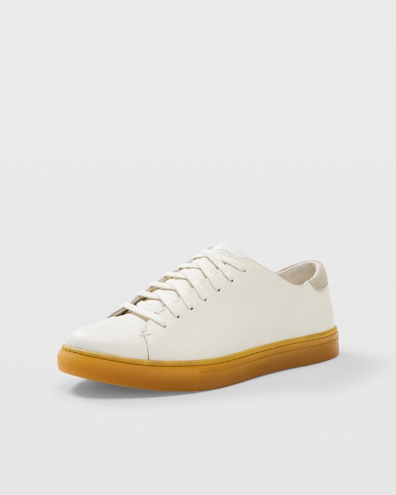 Club Monaco Gum Sole Leather Sneakers
